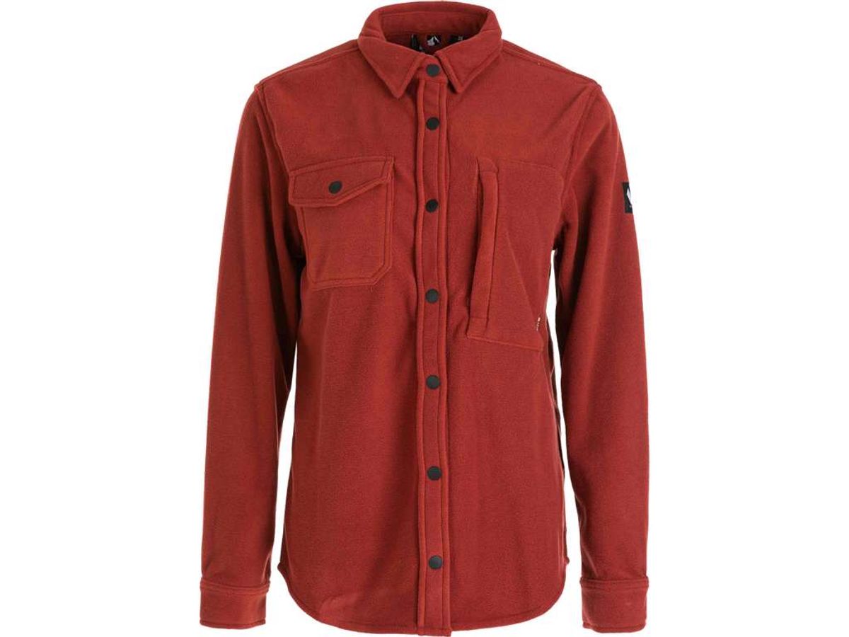 Whistler - Noelle W Polar Fleece Shirt - Fleeceskjorte dame - Russet Brown - Str. 36