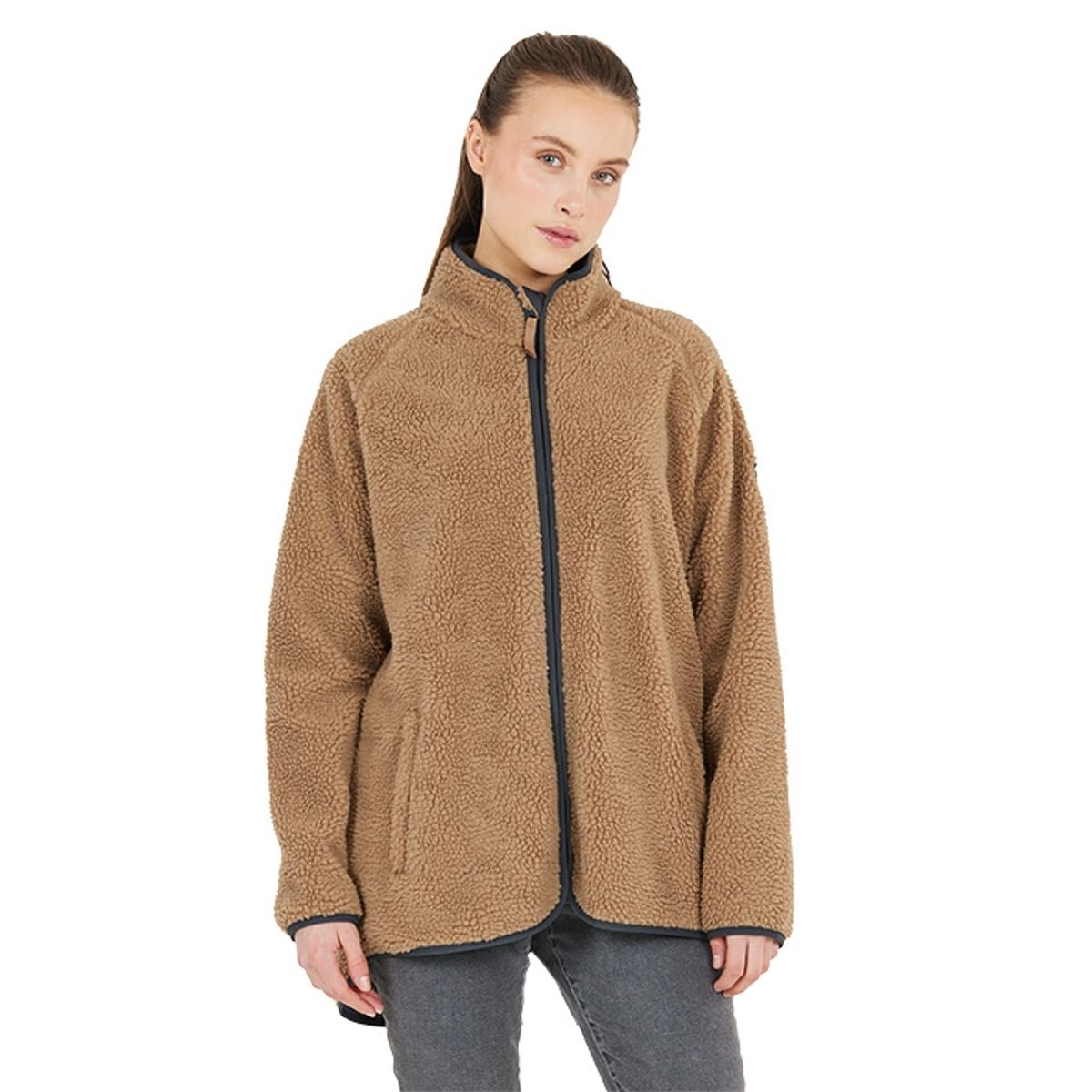 Whistler Tekapo W Teddy Fleece Jacket, tiger's eye-42 - Fleecejakker og softshell