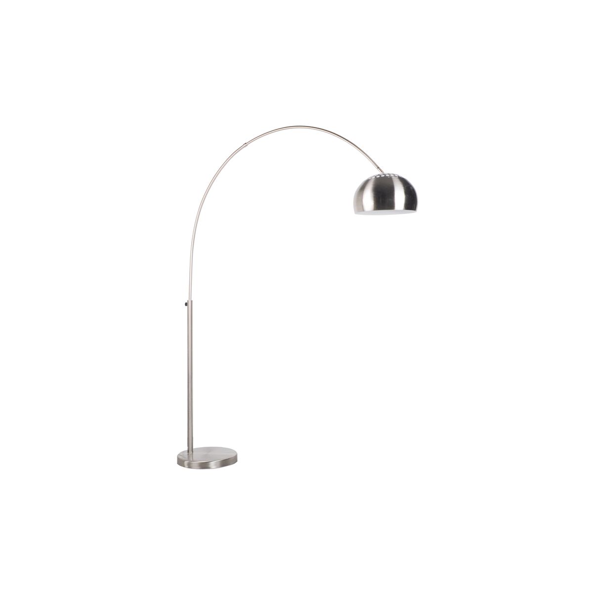 WHITE LABEL LIVING Bow gulvlampe - sølv jern