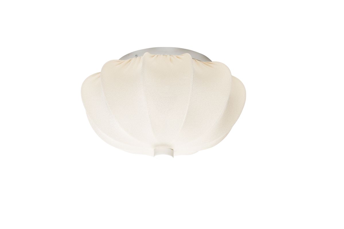 WHITE LABEL LIVING Shem M loftlampe - hvid polyester