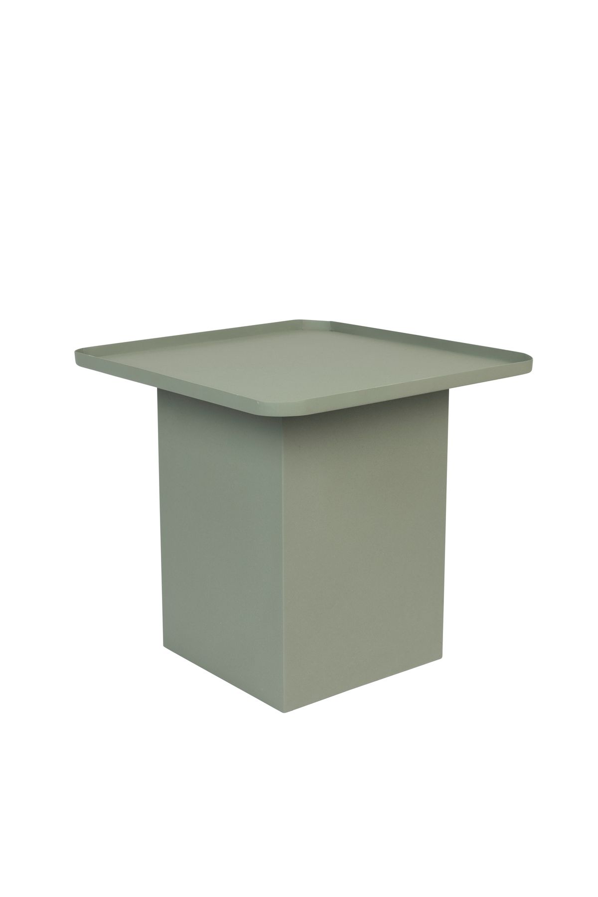 WHITE LABEL LIVING Sverre Square sidebord, kvadratisk - grøn metal (44x44)