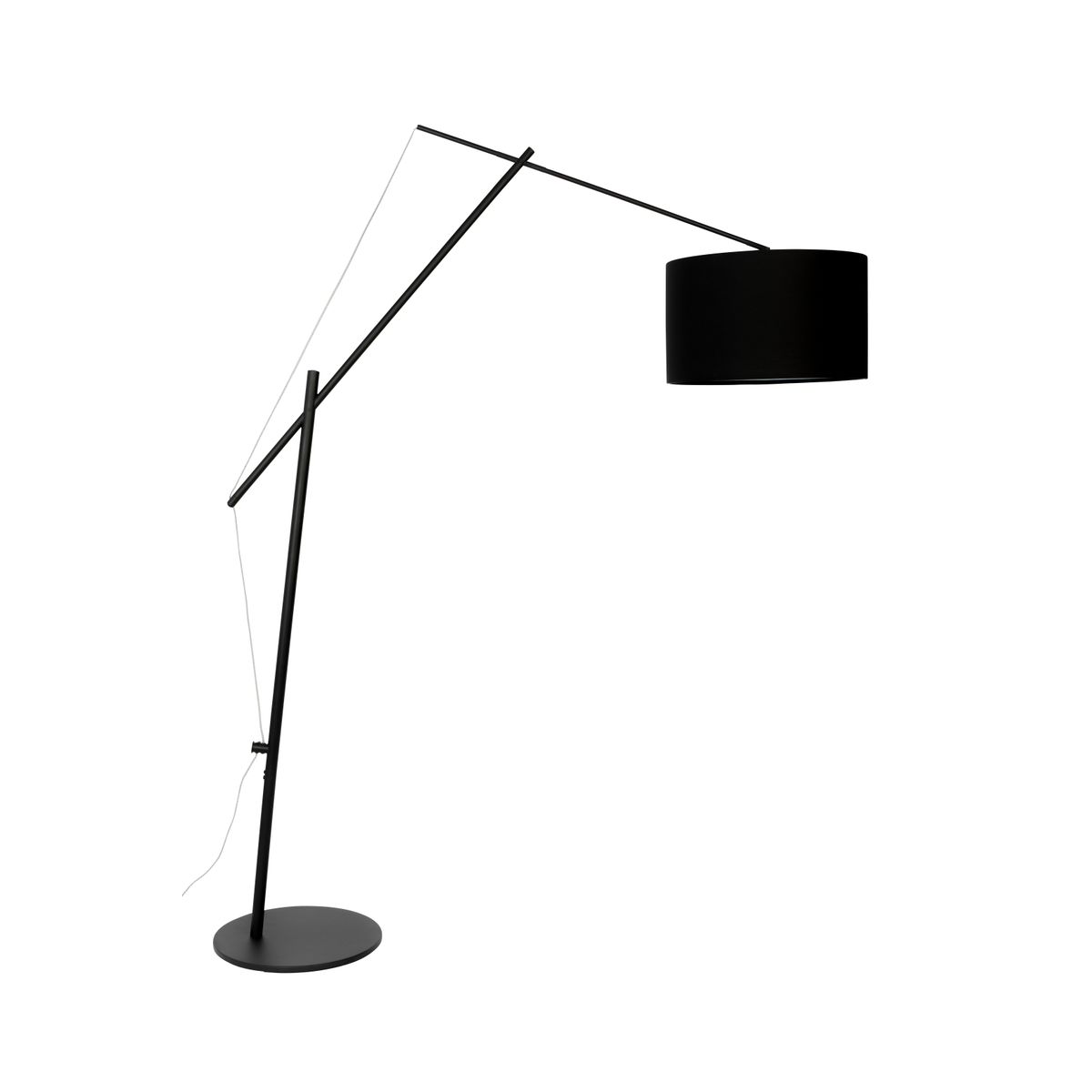 WHITE LABEL LIVING Tokio gulvlampe - sort jern