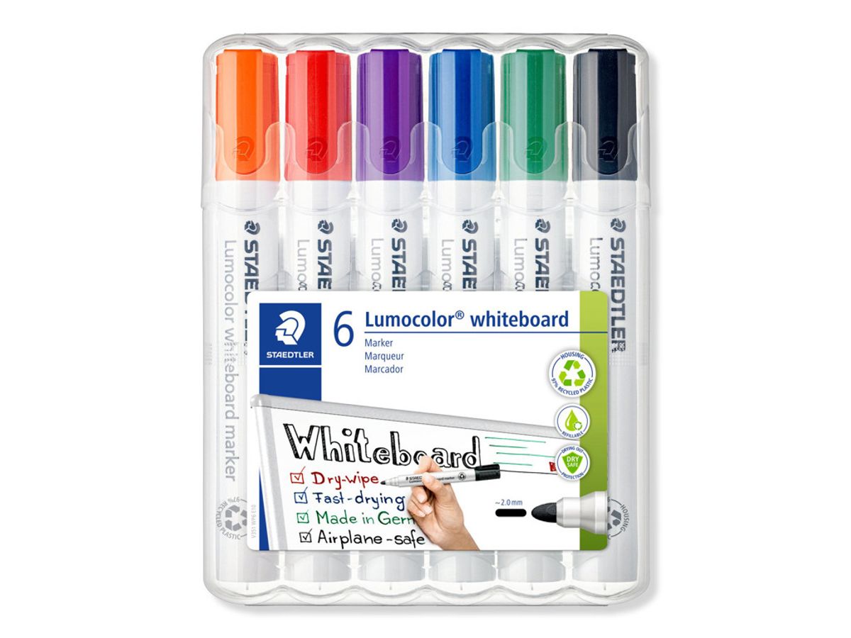 Whiteboardmarker Lumocolor 351 6 ass. 2 mm