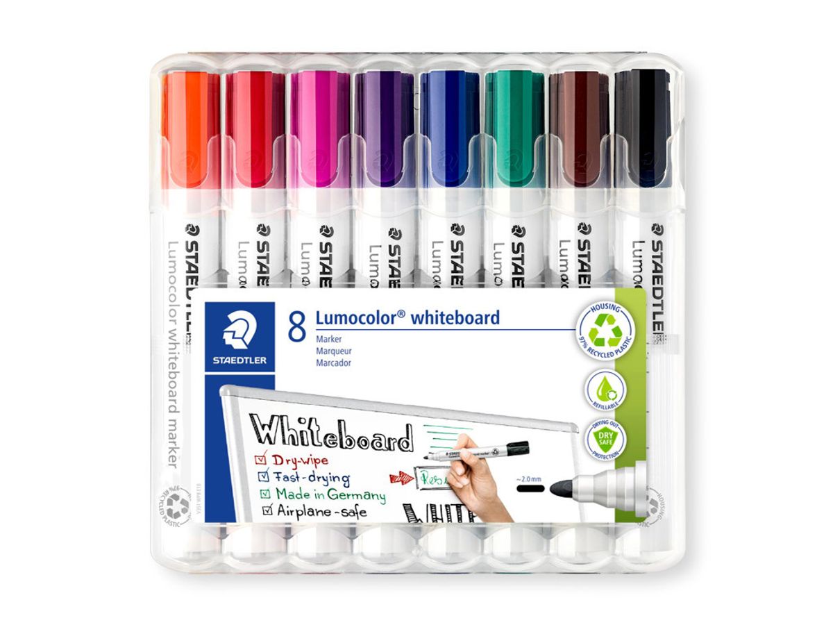 Whiteboardmarker Lumocolor 351 8 ass. 2 mm