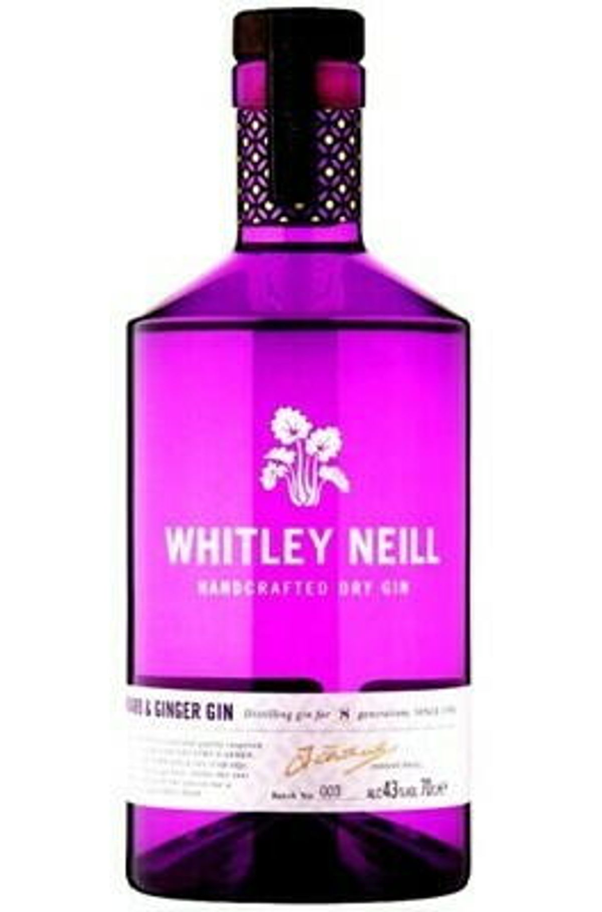 Whitley Neill Rhubarb & Ginger Gin Fl 70