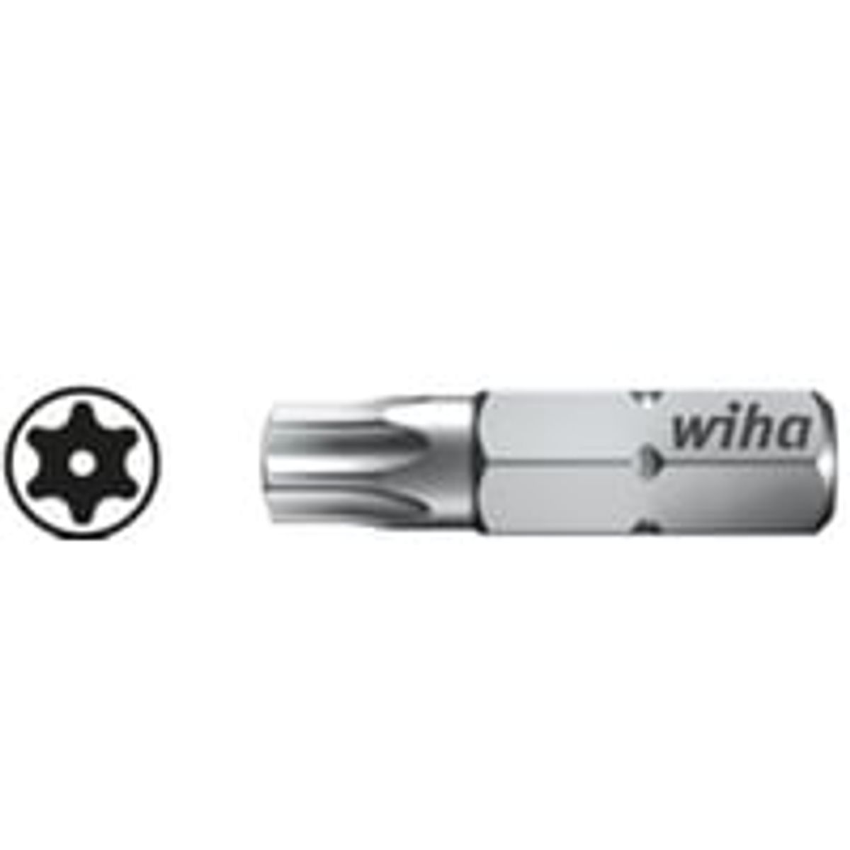 Wiha bits 25 mm, TORX T8H Tamper (med boring) 1/4"