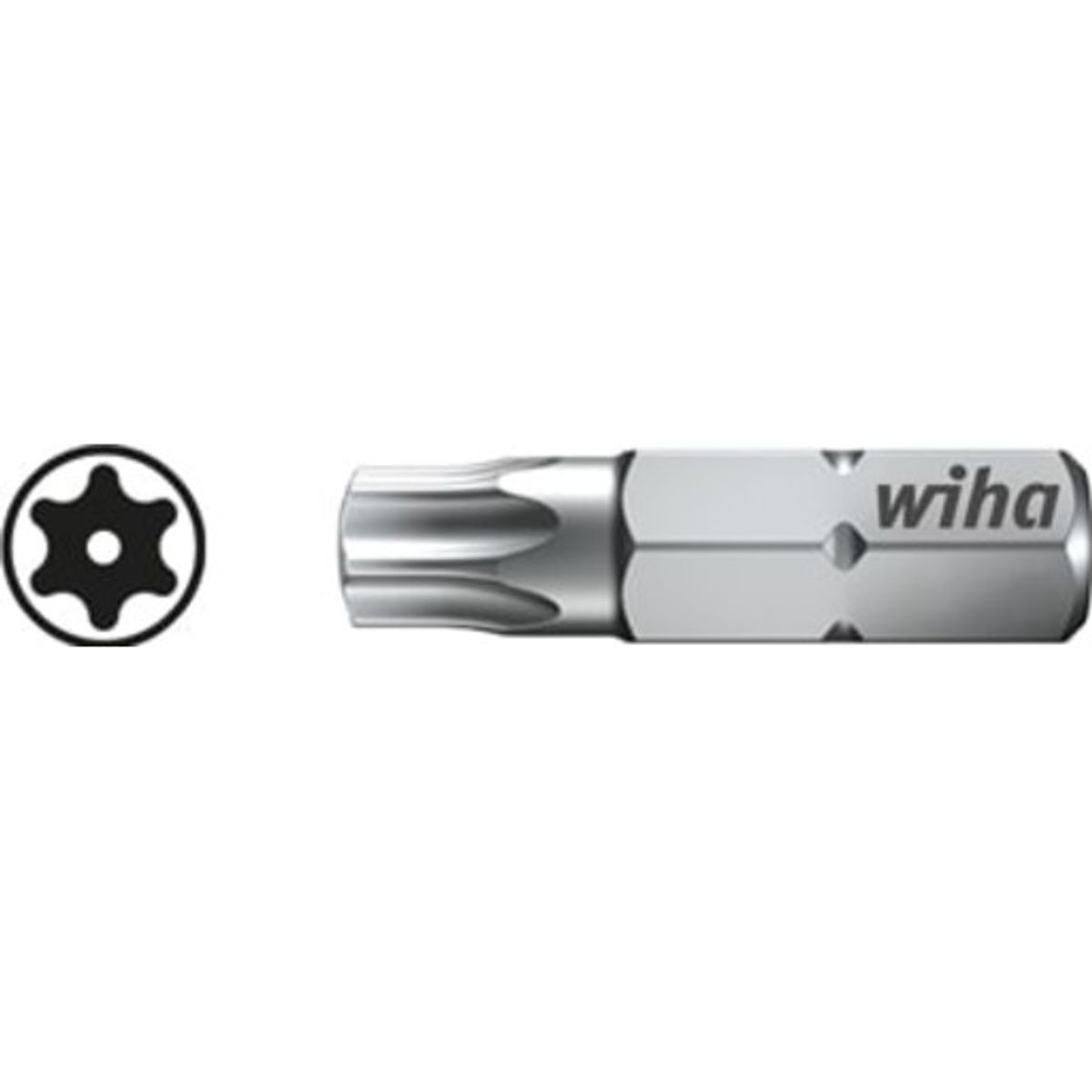 Wiha torx bits med hul 25mm, torx 25 med hul