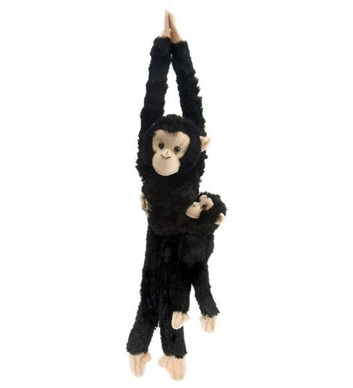 Wild Republic Bamse - Hænge Abe - 18x55 - Chimpanse m. Unge