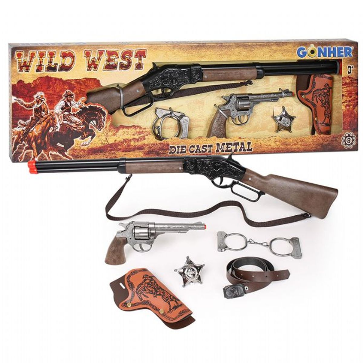 Wild West Revolver og Riffel Sæt