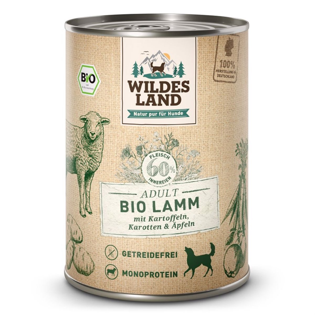 Wildes Land BIO Lam dåsemad, 400g