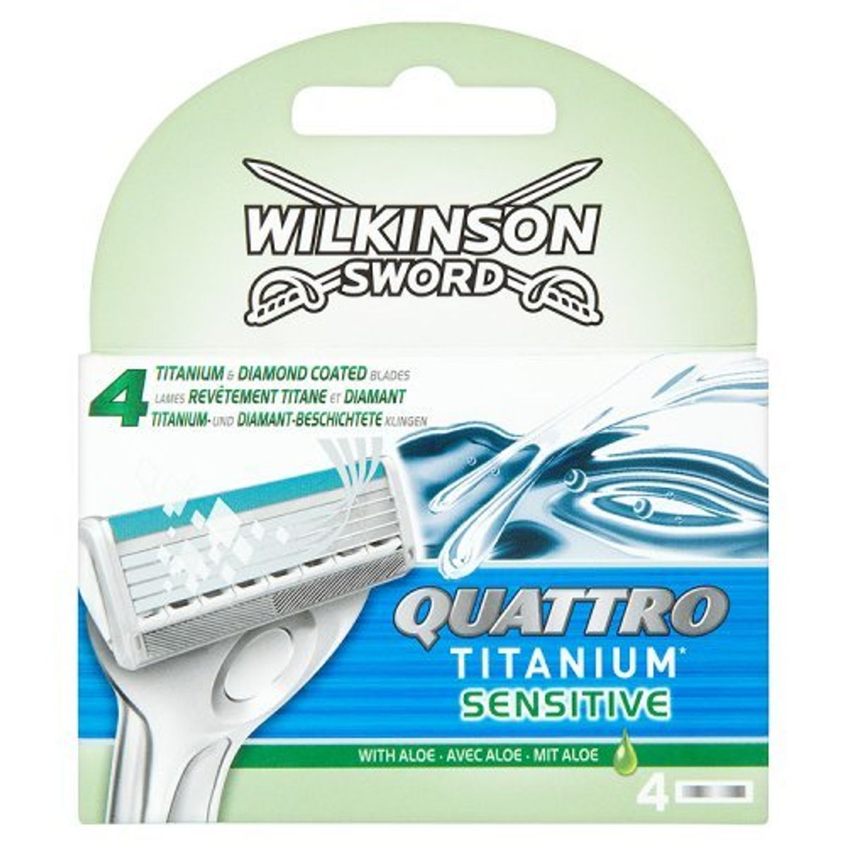 Wilkinson quattro titanium sensitive 4pk