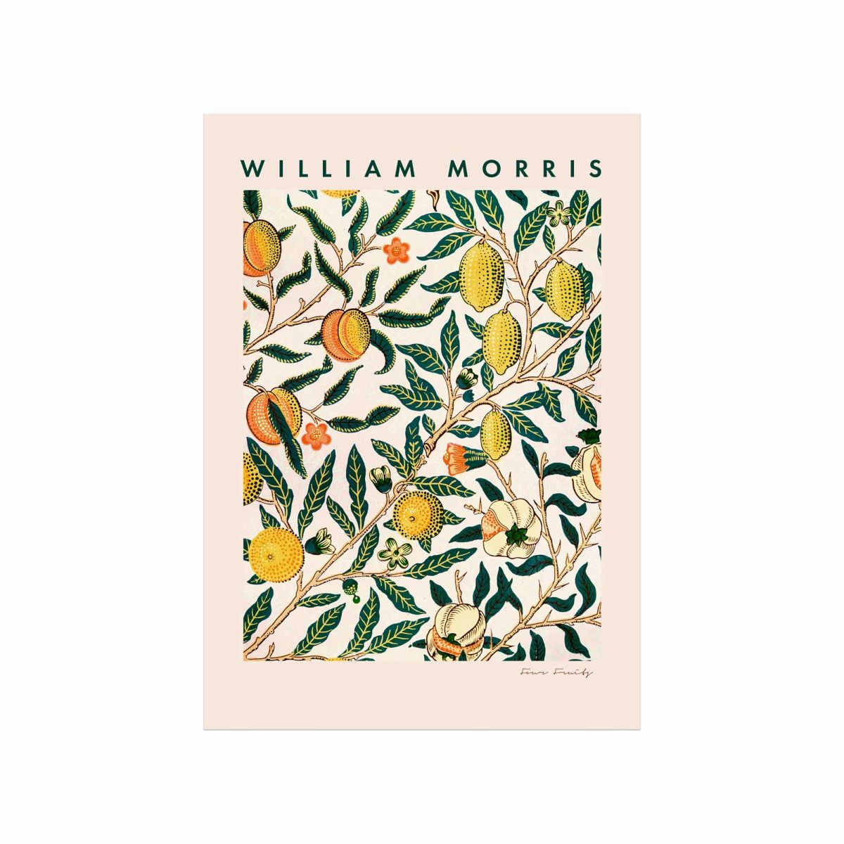 William Morris plakat Four Fruits (Yellow)