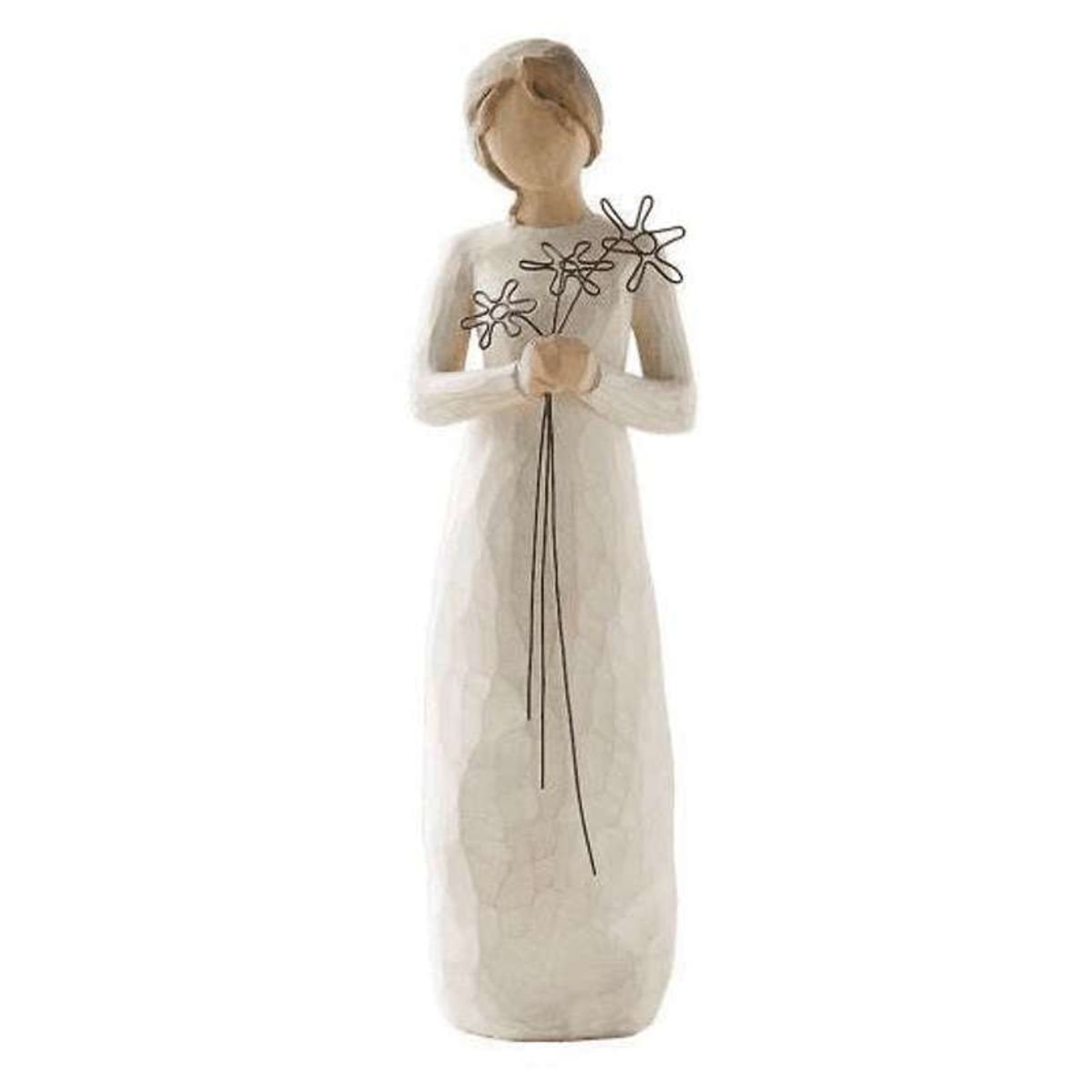 Willow Tree Grateful Figur (kvinde med blomster)