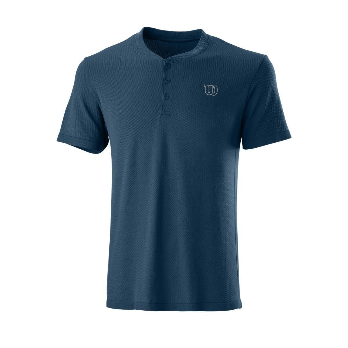 Wilson PWR SMLS Henley II T-shirt Majolica Blue