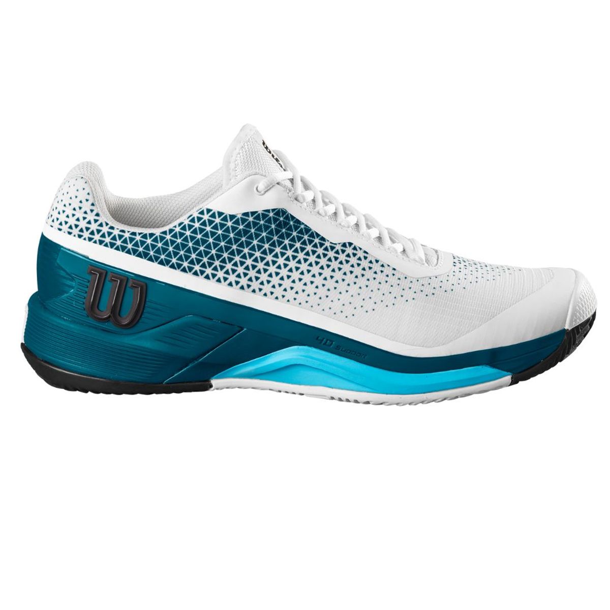 Wilson Rush Pro 4.0 Clay White/Blue Coral