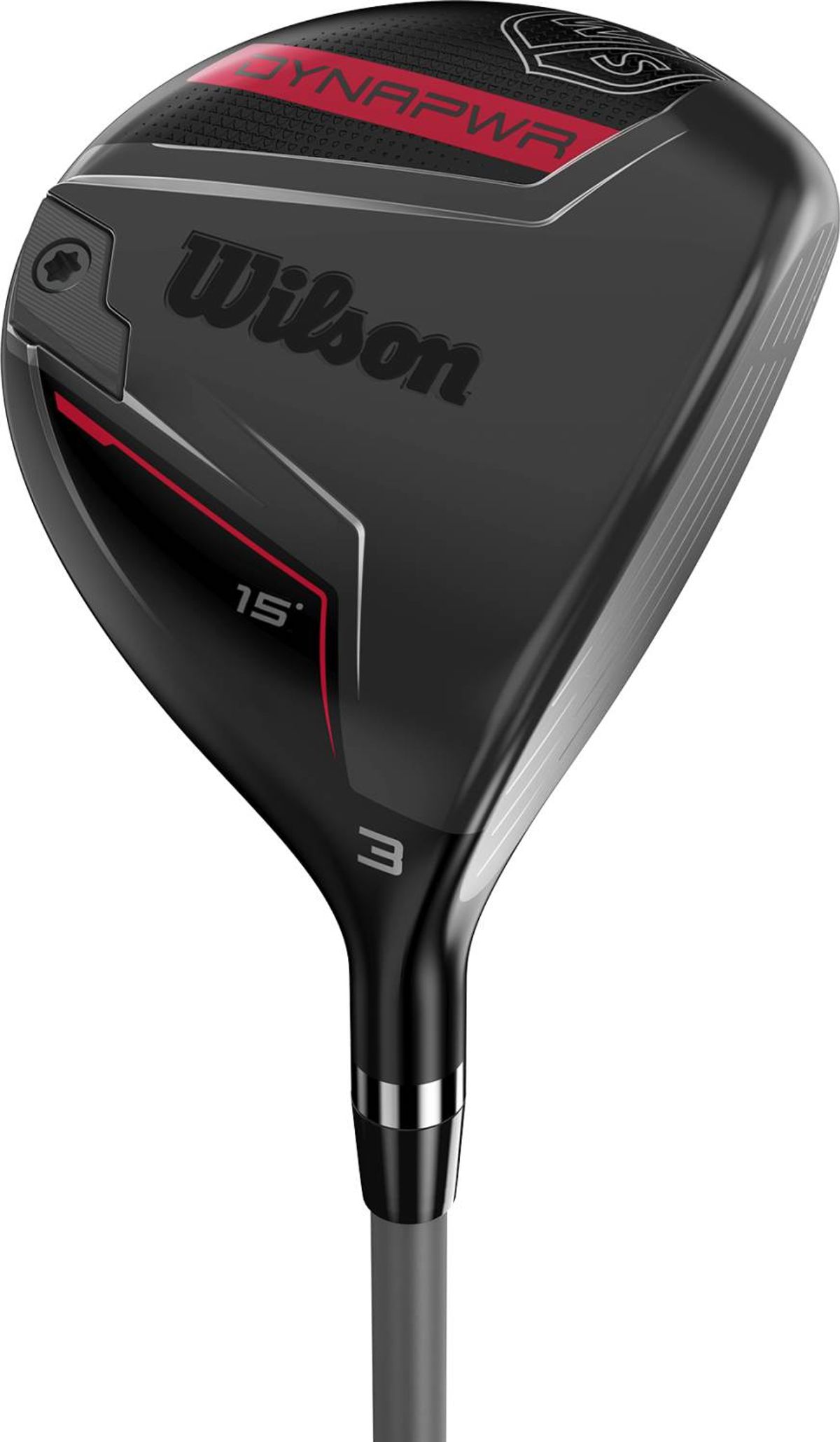 Wilson Staff DYNAPWR Herre Fairwaykølle - Sort - Højre - 15.0° (3 Kølle) - True Temper Project X - HZRDUS Smoke Red RDX 65 Regular 5.5 Grafit