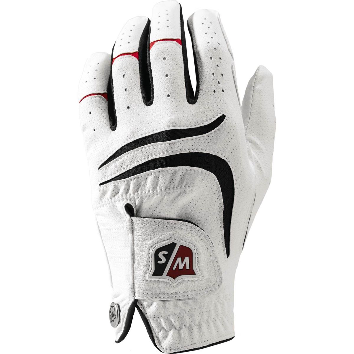 Wilson Staff Grip Plus Syntetisk Herre Golfhandske - Hvid - Venstre - Str. M / L