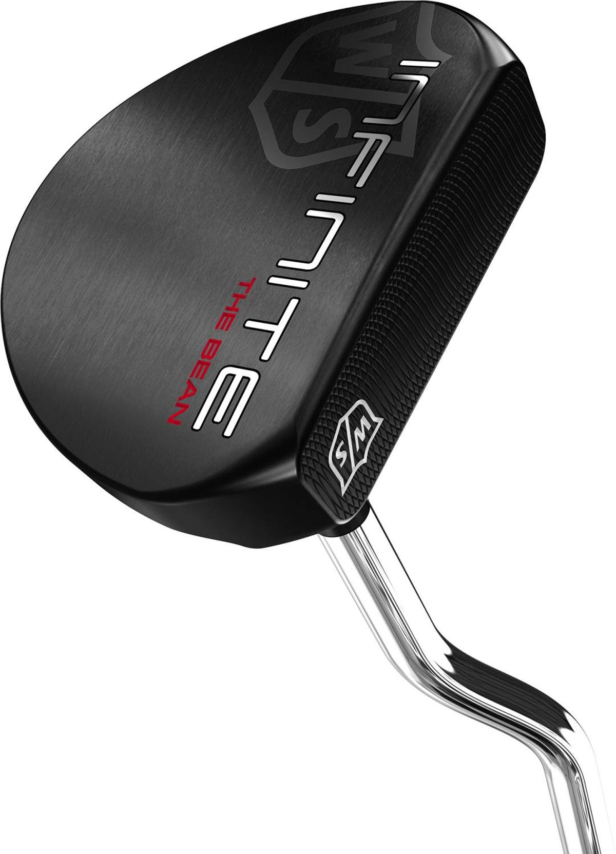 Wilson Staff Infinite The Bean Single Bend Neck Herre Putter - Sort - Højre - Str. 34" - Wilson Staff COUNTERBALANCED (2022) Oversize Sort/Hvid/Rød