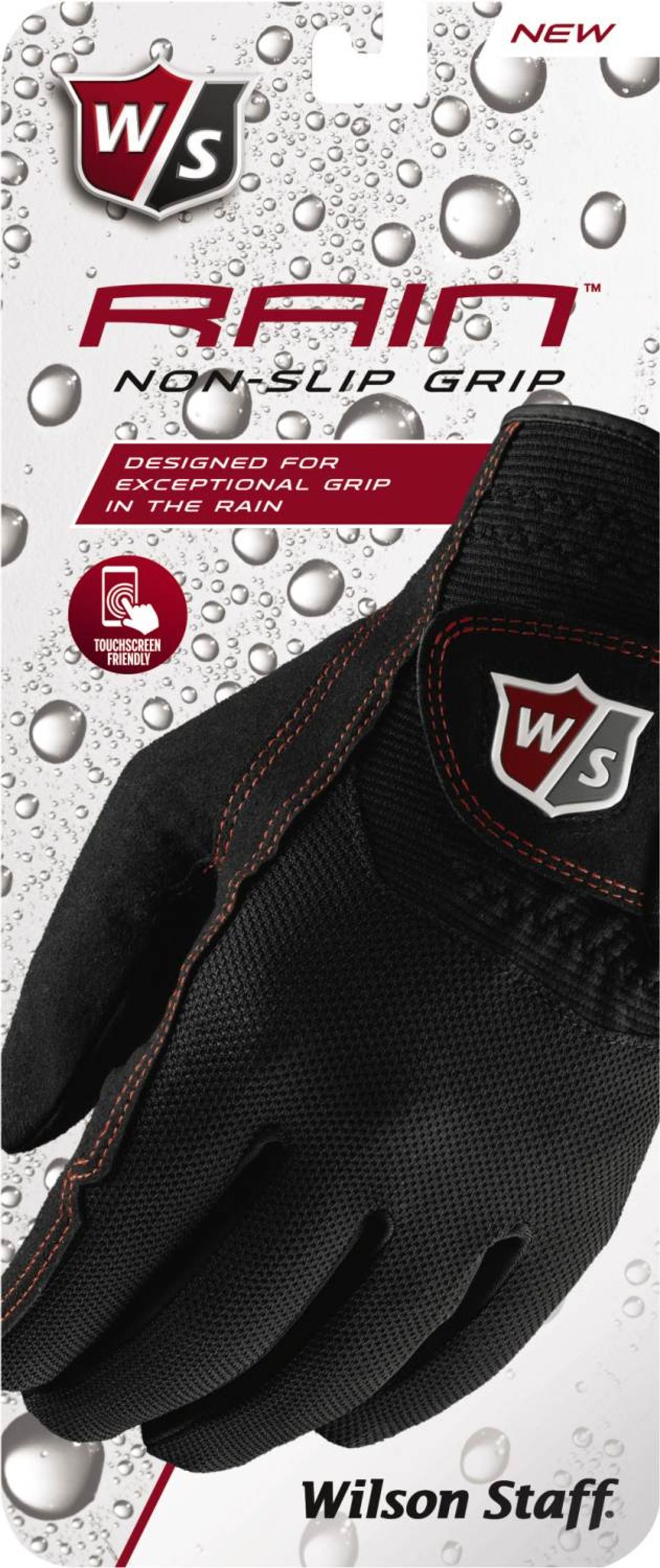 Wilson Staff Rain Regnvejr Dame Golfhandske - Sort - Par - Str. M