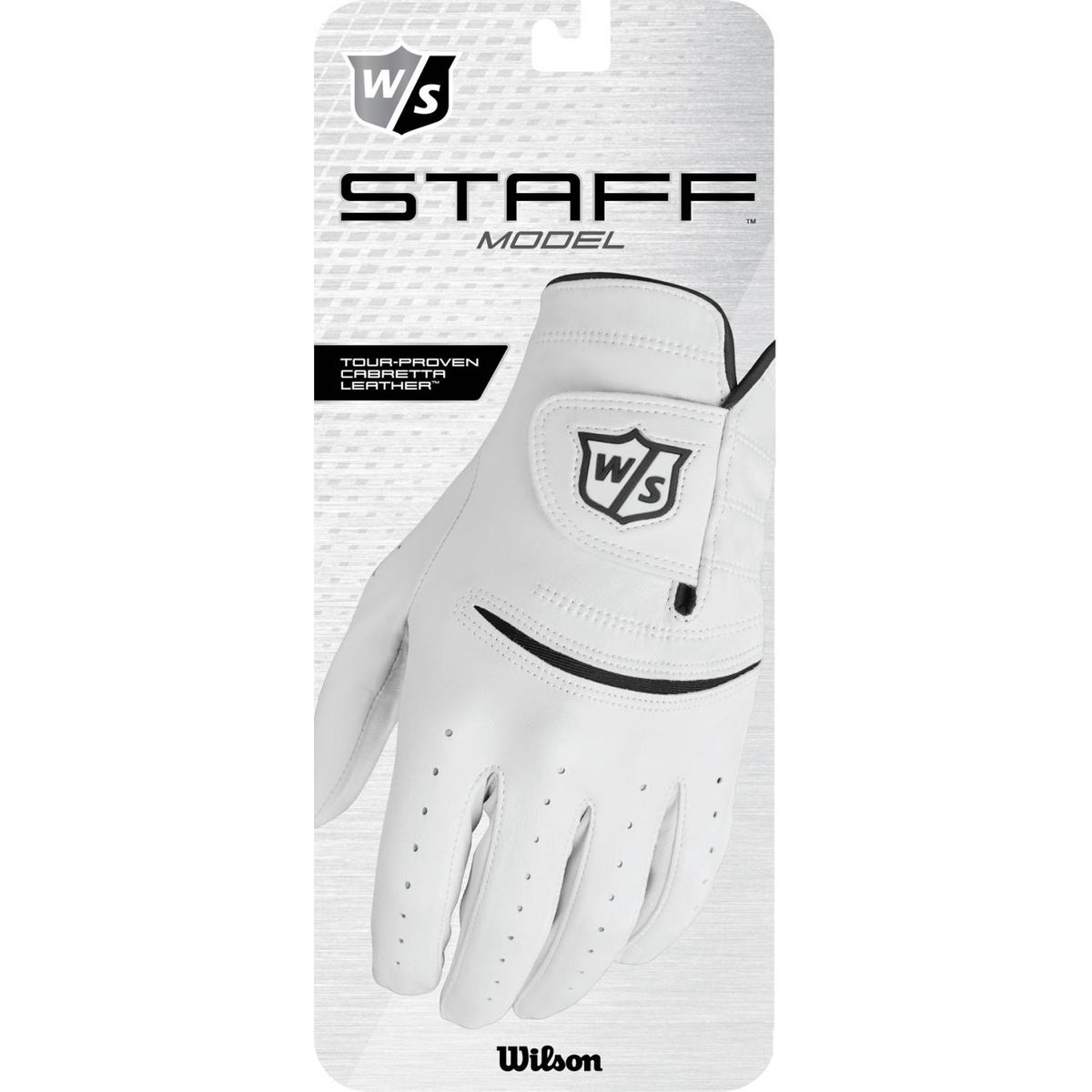 Wilson Staff Staff Model Læder Herre Golfhandske - White - Venstre - Str. L