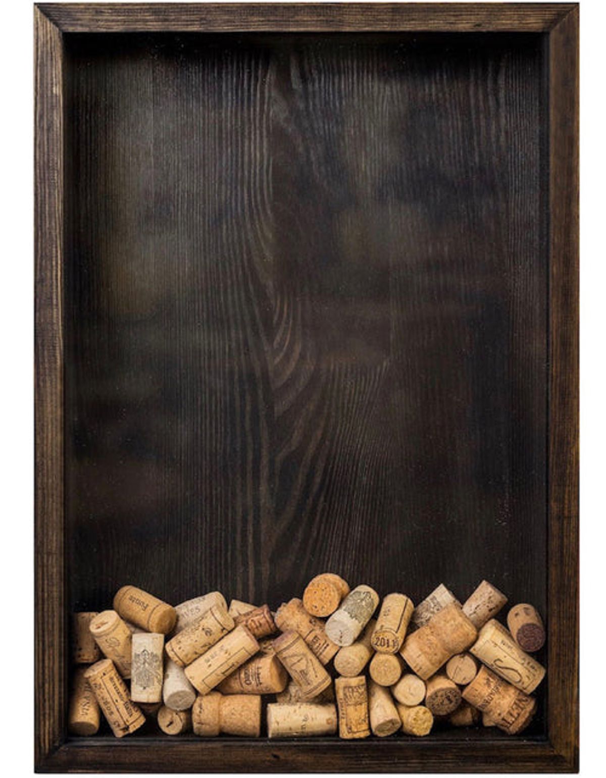 Winecorkframe i Sort - 75x45x10 cm