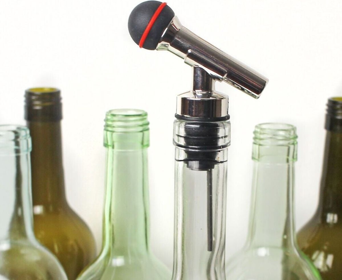 Winkee - Drinks Markører - Microphone Bottle Stop And Pourer