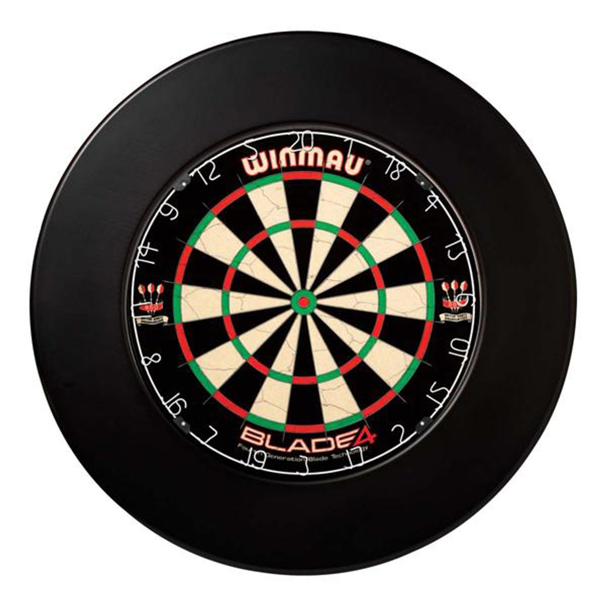 Winmau Dartskive Kvajering Deluxe Sort