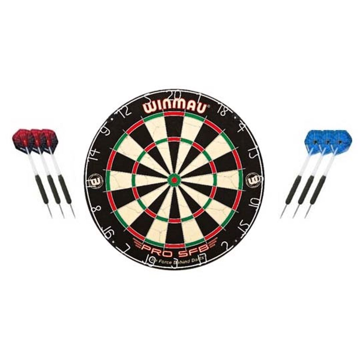 Winmau Pro SFB Dartskive med 6 pile - Her får du meget for pengene! DART VM 2023 TILBUD