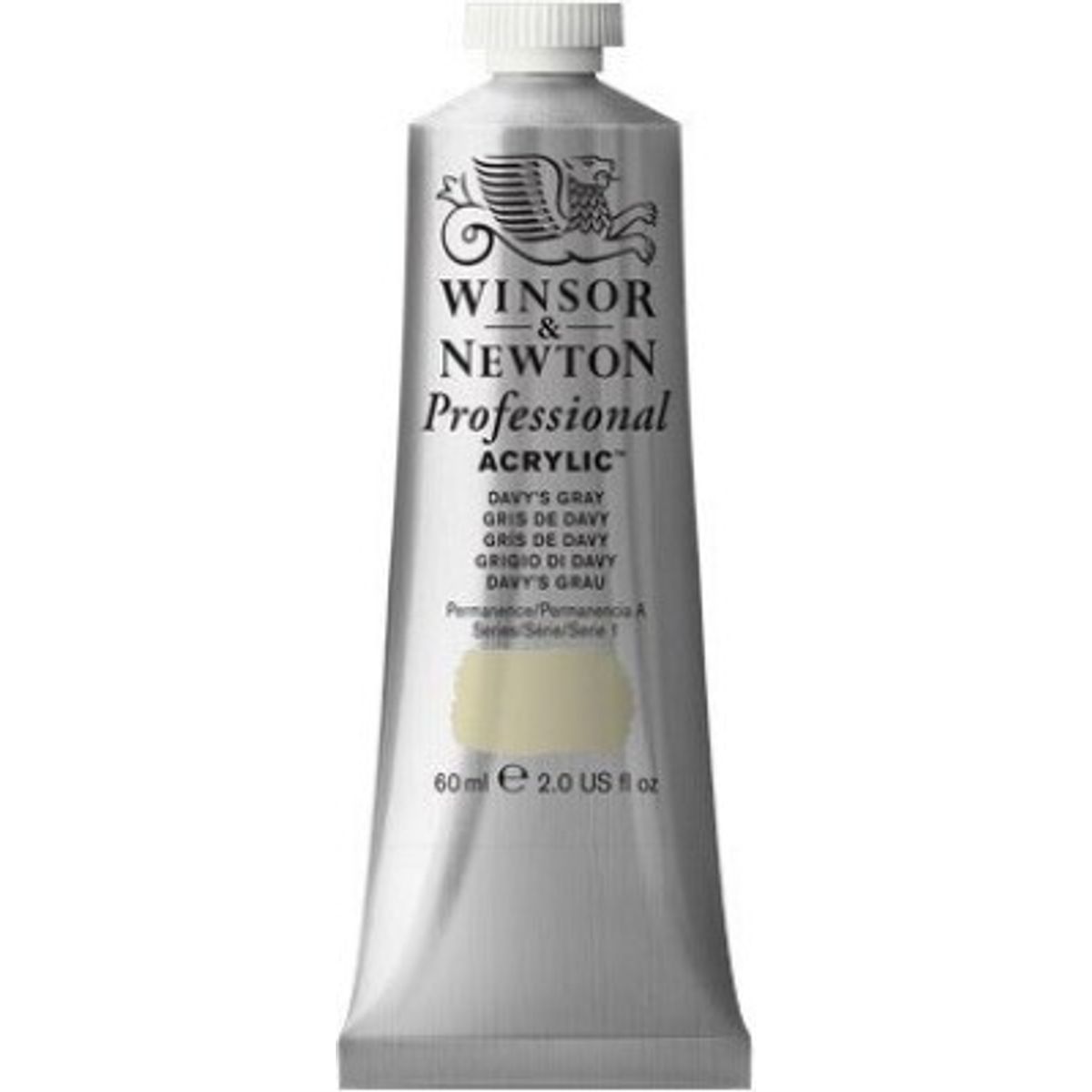 Winsor & Newton - Akrylmaling - Davys Grey 60 Ml