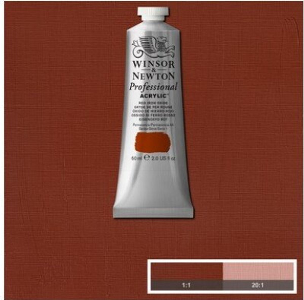 Winsor & Newton - Akrylmaling - Red Iron Oxide 60 Ml