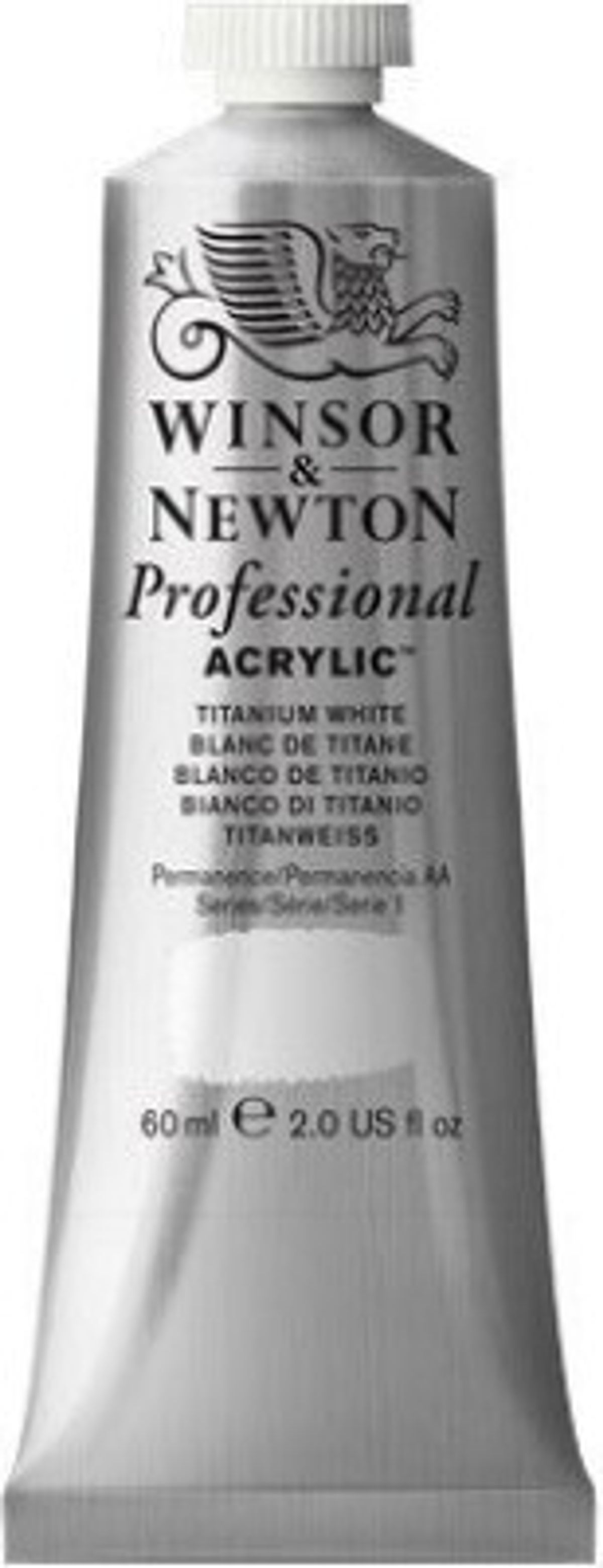 Winsor & Newton - Akrylmaling - Titanium White 60 Ml