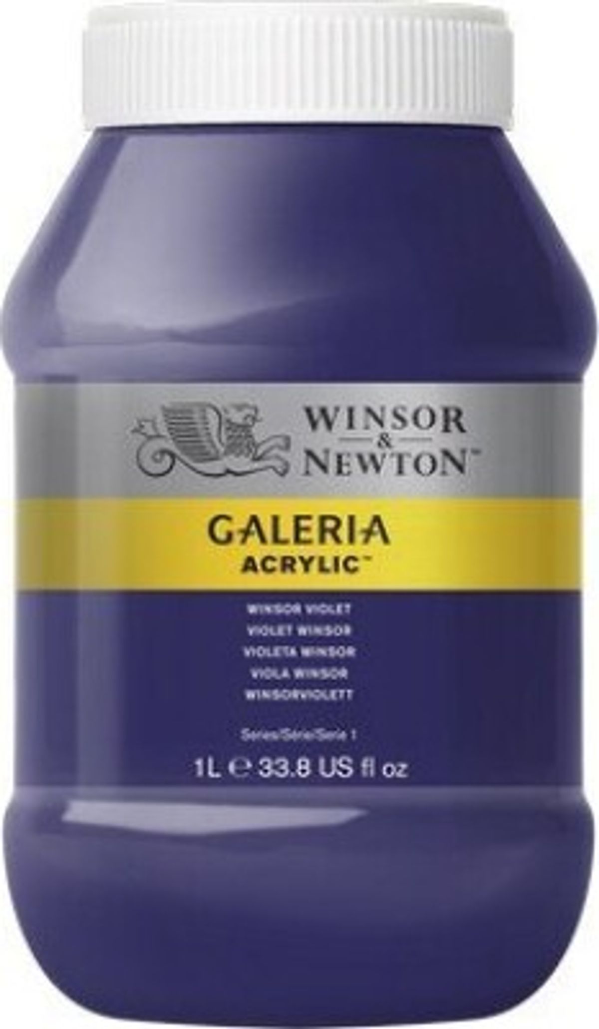 Winsor & Newton - Akrylmaling - Winsor Violet 1000 Ml