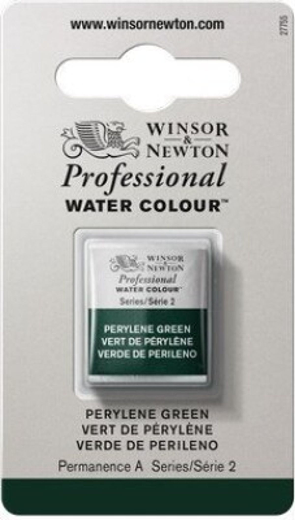 Winsor & Newton - Akvarelfarve 1/2 Blok - Perylene Green