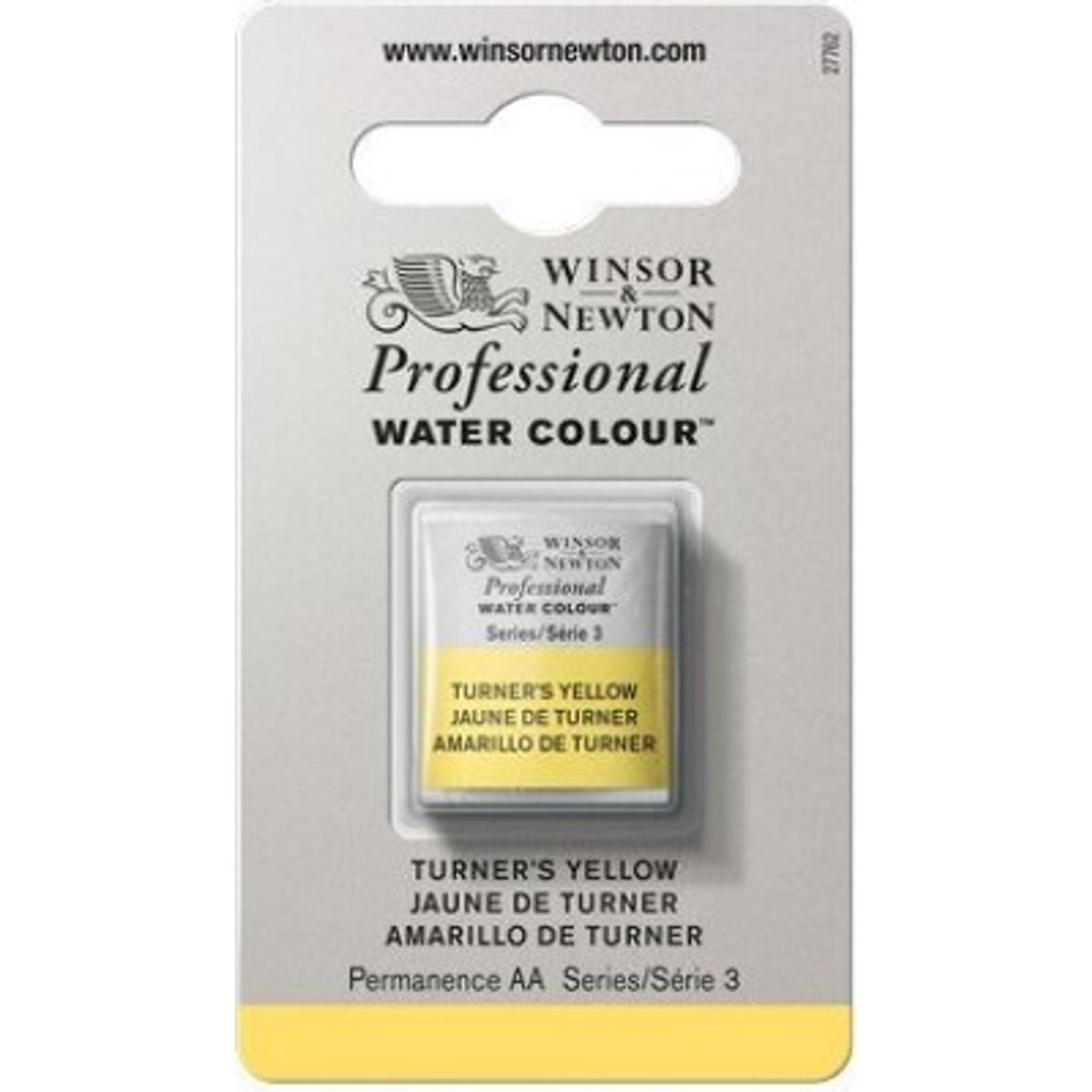 Winsor & Newton - Akvarelfarve 1/2 Blok - Turner Yellow