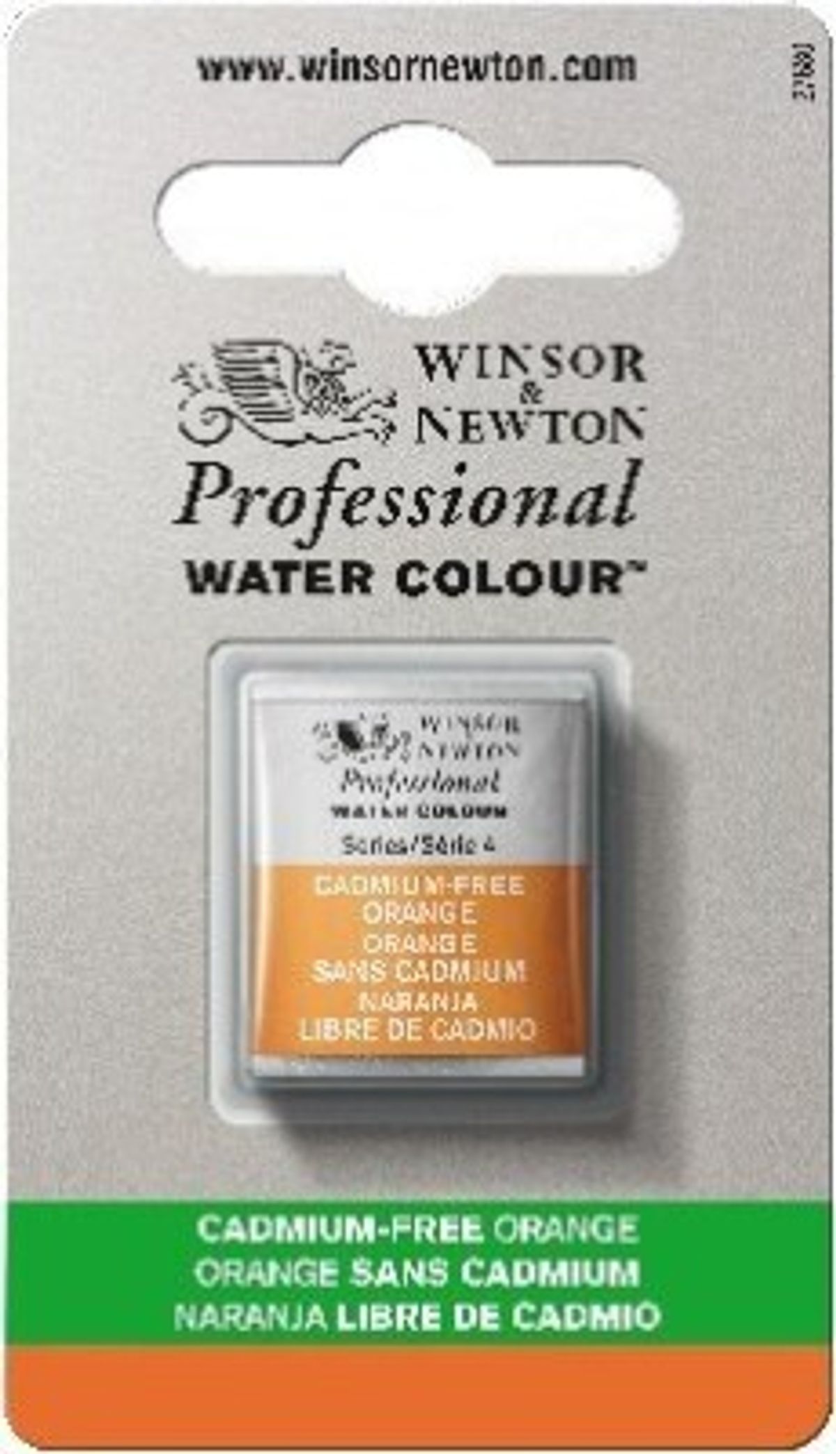 Winsor & Newton - Akvarelfarve 1/2 Pan - Cadmium Free Prange