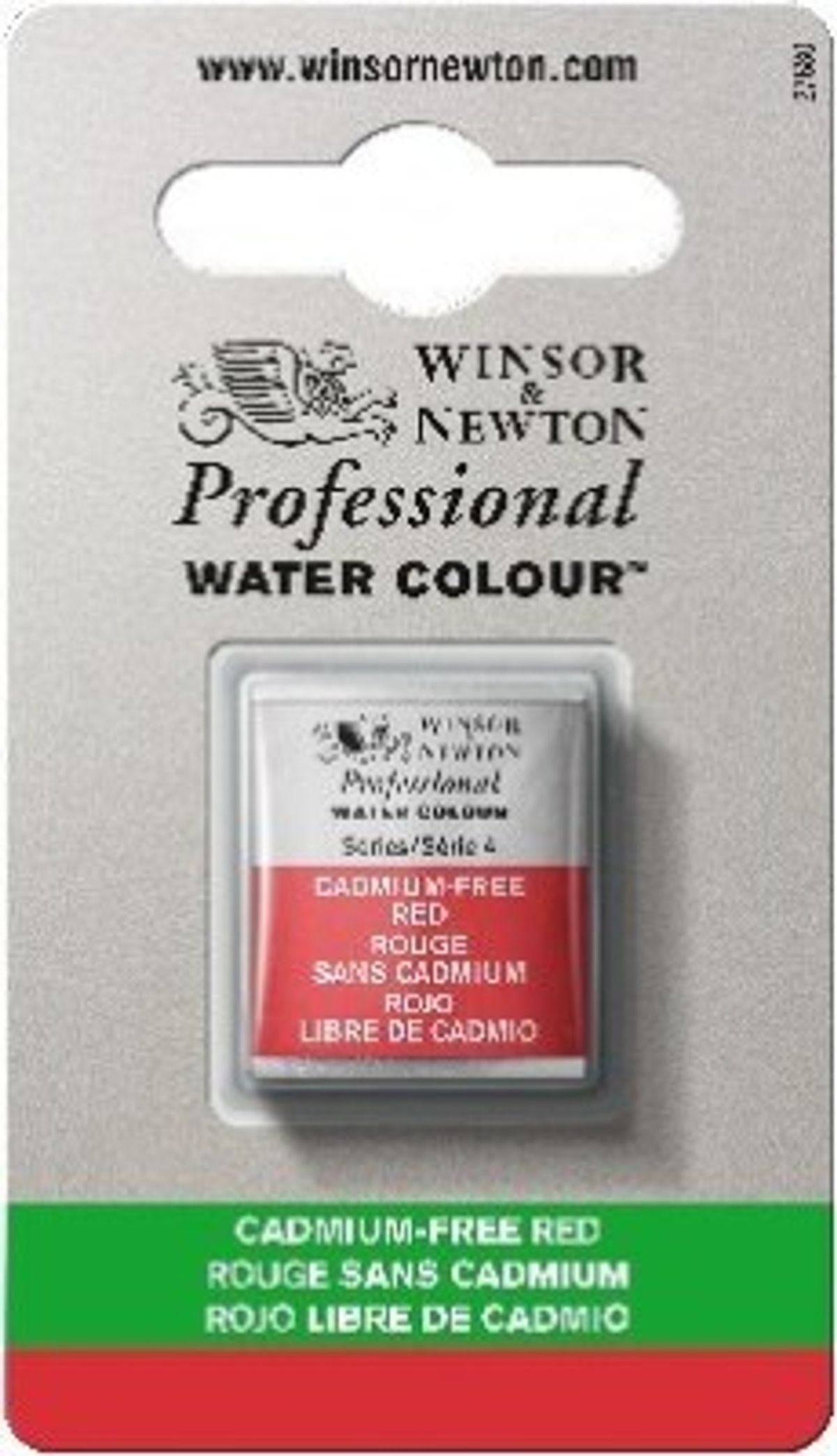 Winsor & Newton - Akvarelfarve 1/2 Pan - Cadmium Free Red