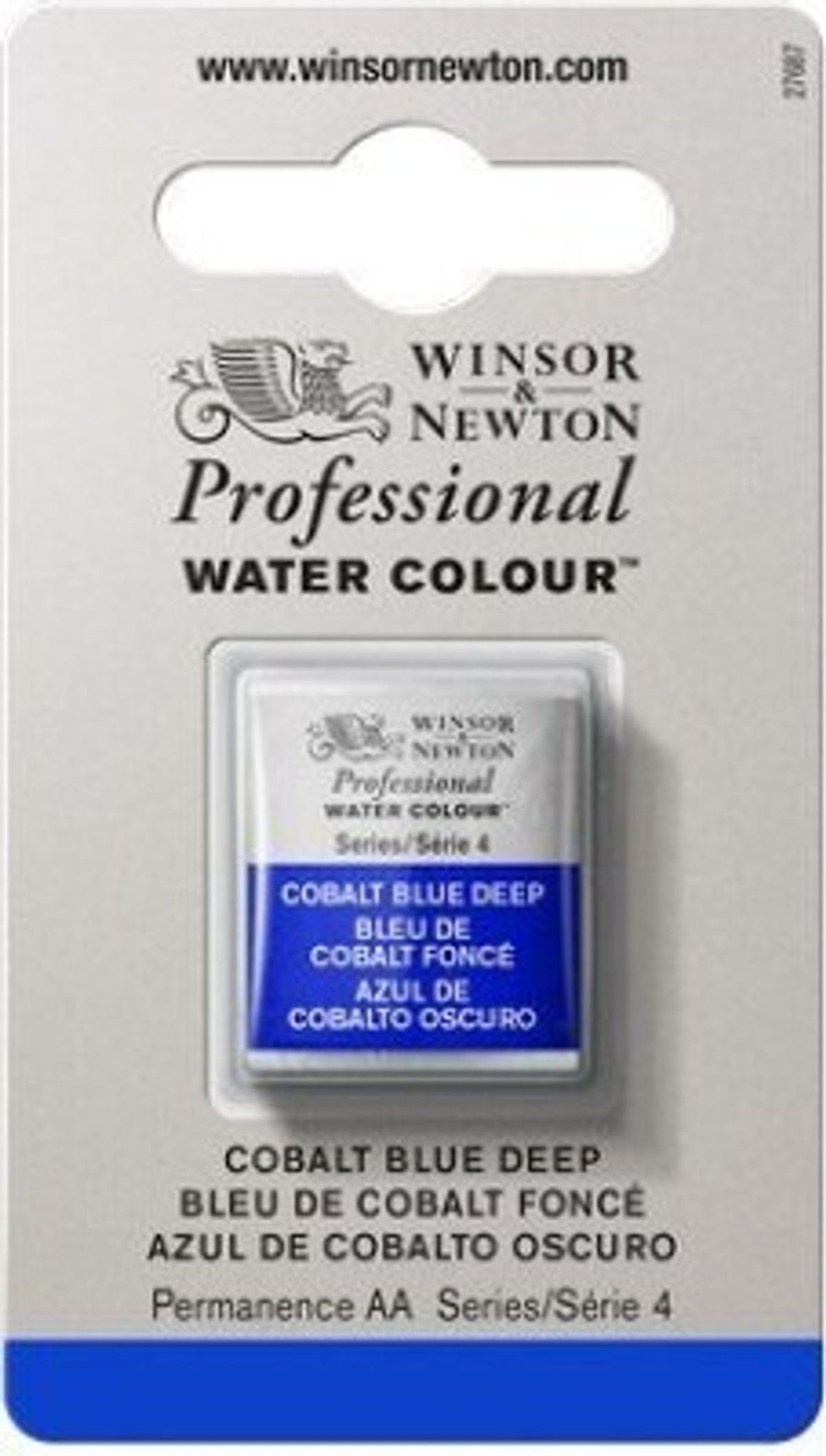 Winsor & Newton - Akvarelfarve 1/2 Pan - Cobalt Blue Deep