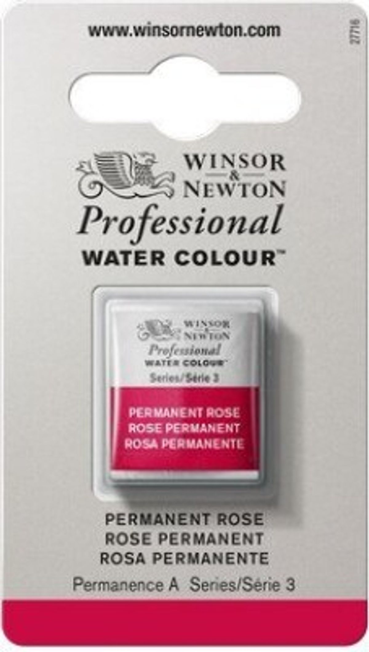 Winsor & Newton - Akvarelfarve 1/2 Pan - Permanent Rose