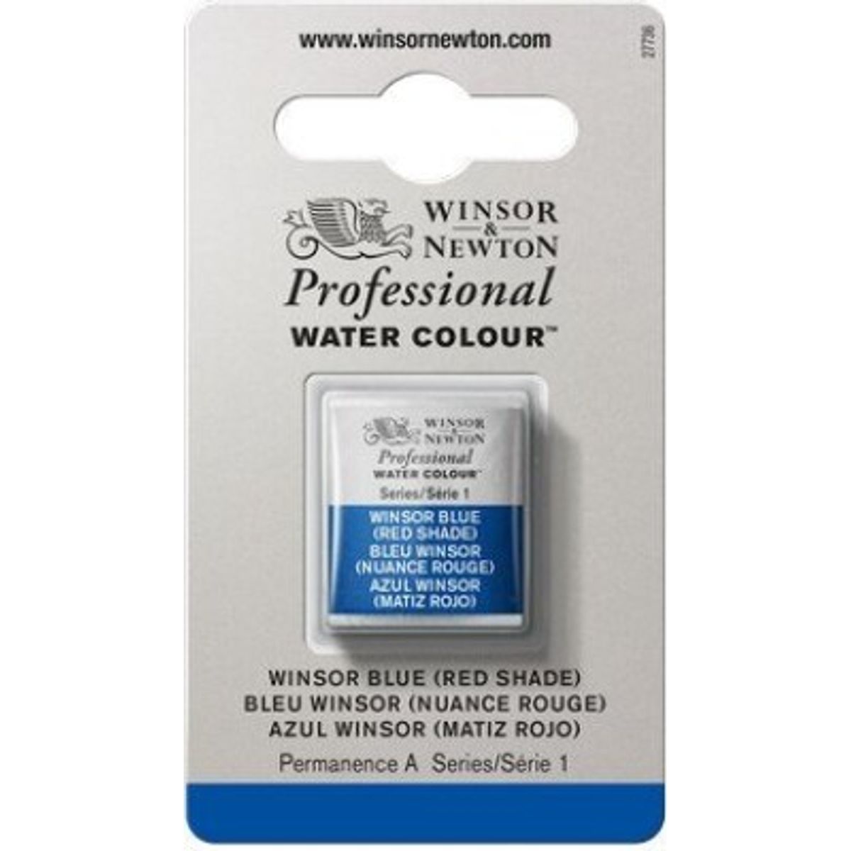 Winsor & Newton - Akvarelfarve 1/2 Pan - Winsor Blue Red Shade