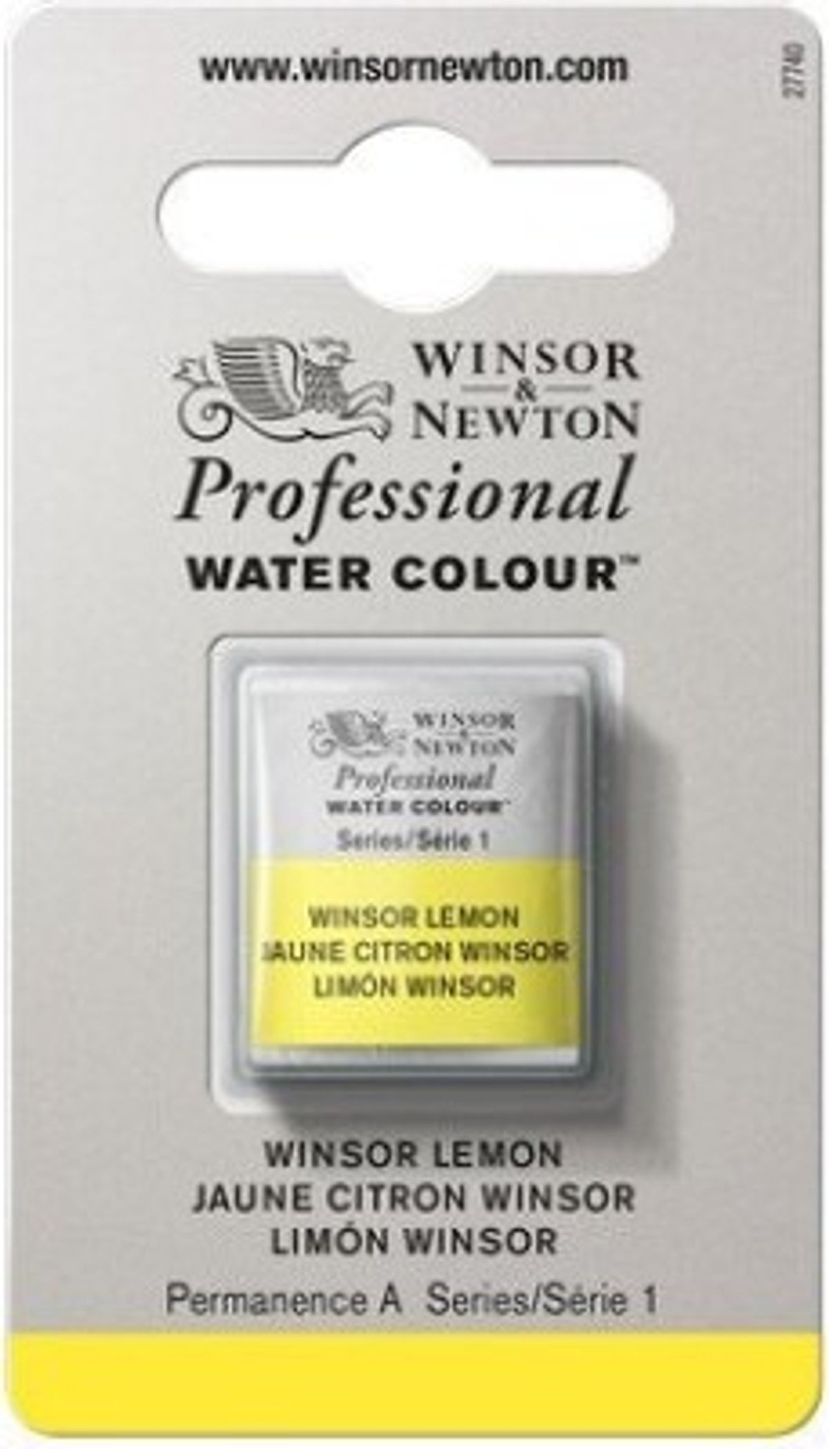 Winsor & Newton - Akvarelfarve 1/2 Pan - Winsor Lemon