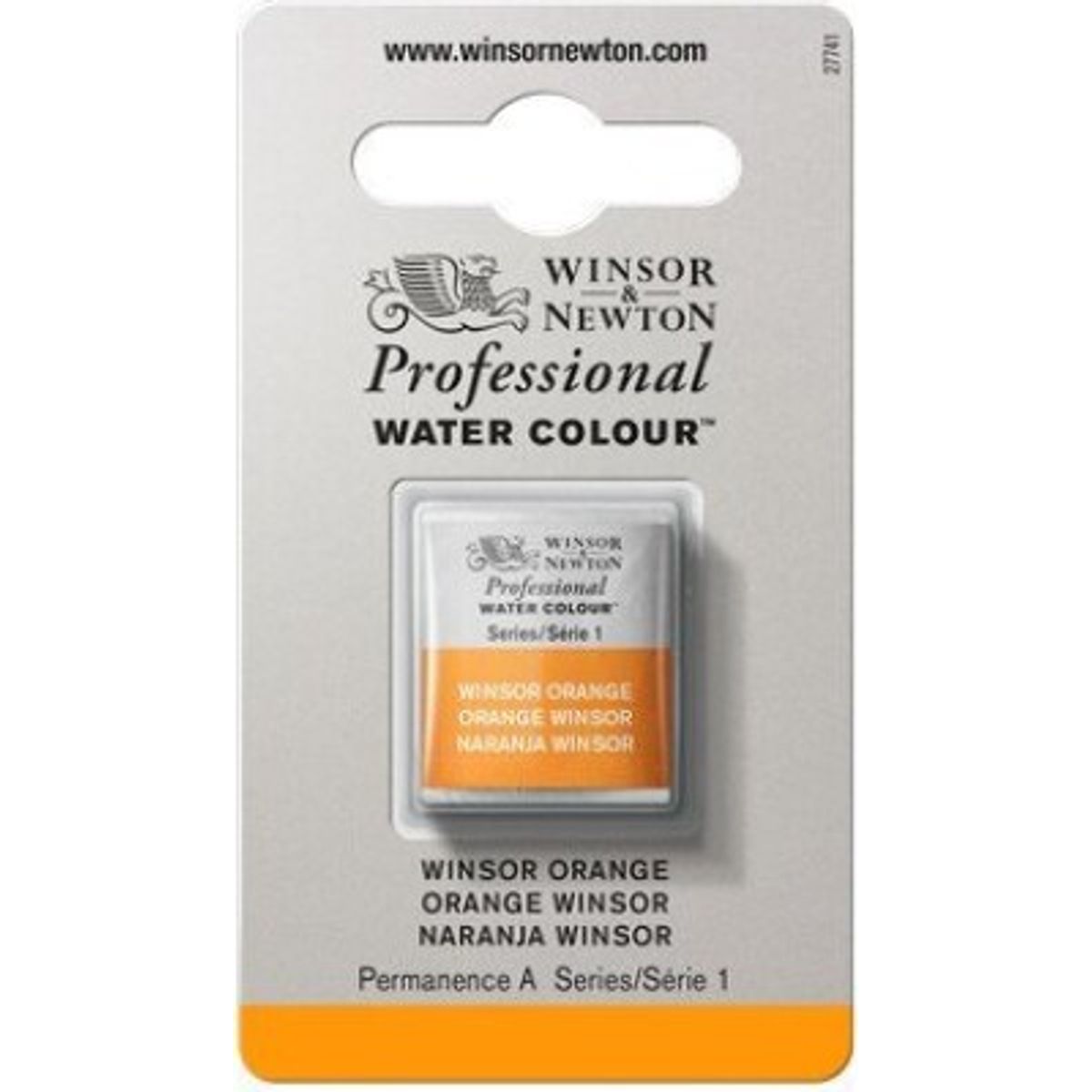 Winsor & Newton - Akvarelfarve 1/2 Pan - Winsor Orange