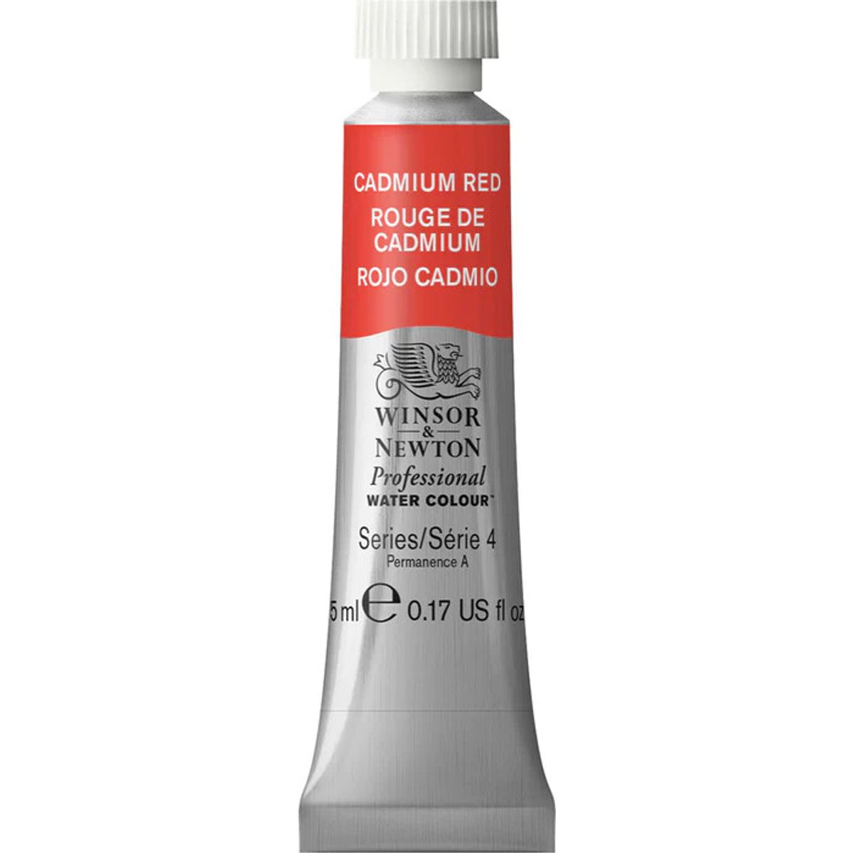 Winsor & Newton - Akvarelfarve - Cadmium Red 5 Ml