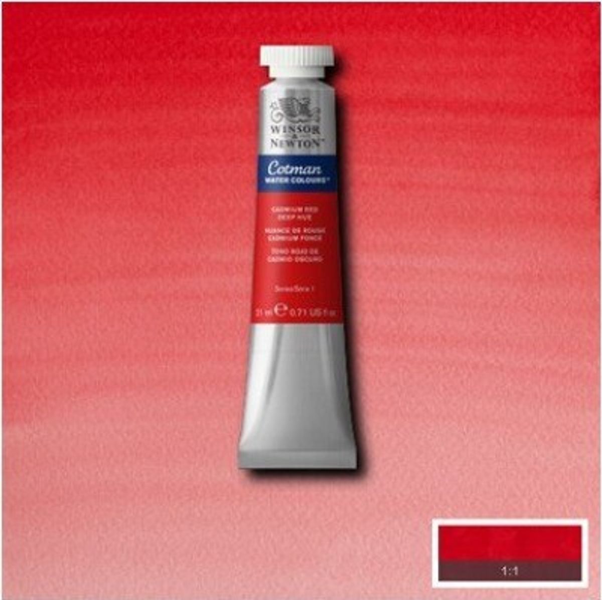 Winsor & Newton - Akvarelfarve - Cotman - Cadmium Red Deep Hue 21 Ml