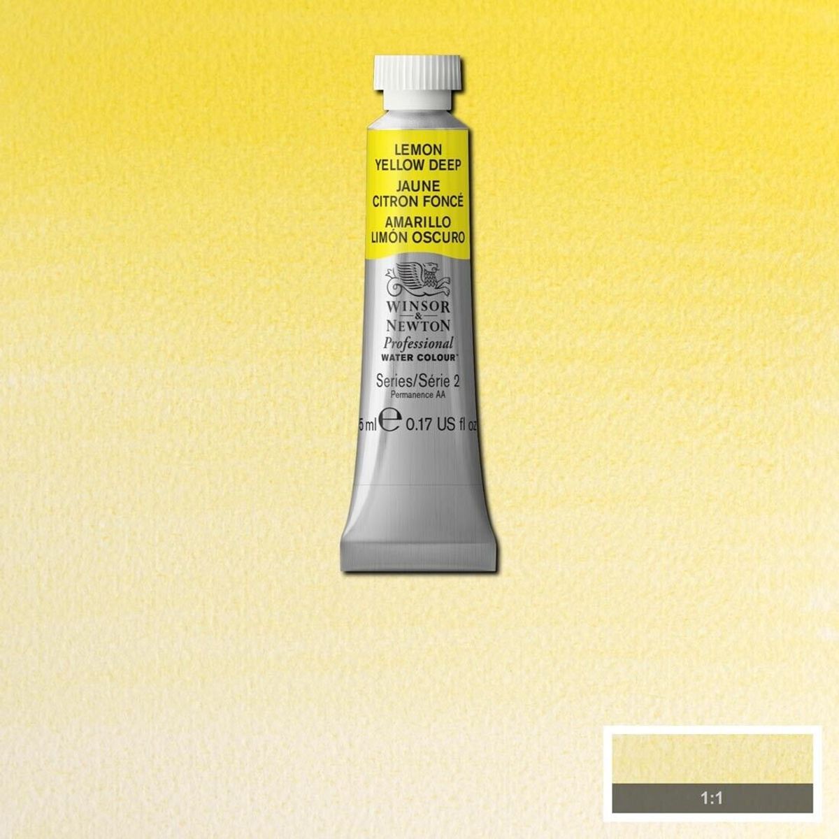 Winsor & Newton - Akvarelfarve - Lemon Yellow Deep 5 Ml