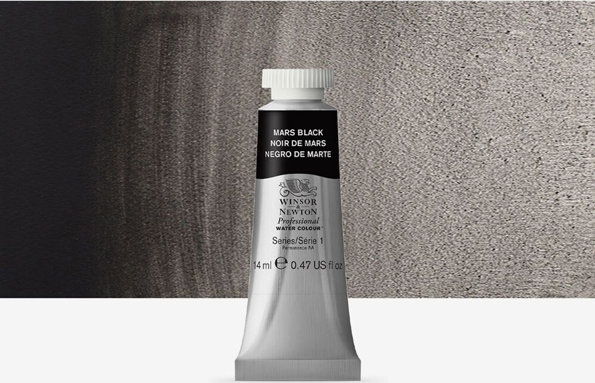 Winsor & Newton - Akvarelfarve - Mars Black 14 Ml