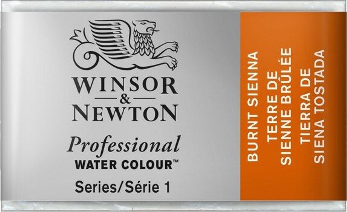 Winsor & Newton - Akvarelfarve Pan - Burnt Sienna