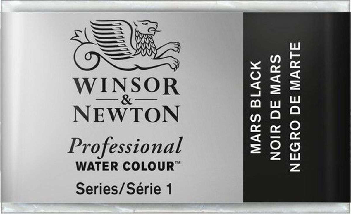 Winsor & Newton - Akvarelfarve Pan - Mars Black