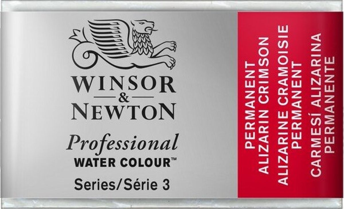 Winsor & Newton - Akvarelfarve Pan - Permanent Alizarin Crimsom