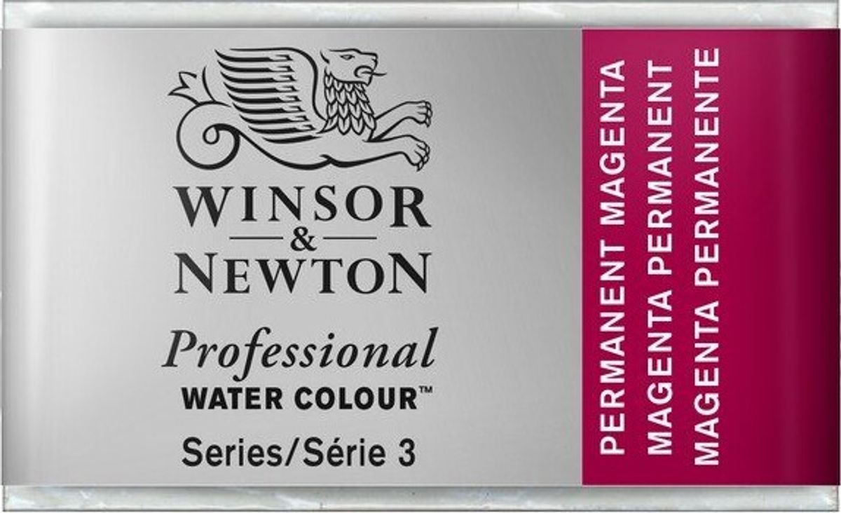 Winsor & Newton - Akvarelfarve Pan - Permanent Magent