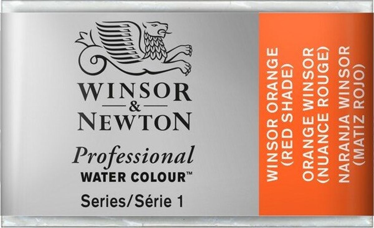 Winsor & Newton - Akvarelfarve Pan - Winsor Orange Red Shade